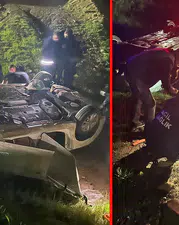 Cenaze yolunda acı haber: Otomobil şarampole uçtu, 4 kişi yaralandı