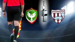 Amedspor maçına kritik hakem! Bandırmaspor karşılaşmasını Ozan Ergün yönetecek