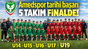 Amedspor’dan tarihi başarı! 5 takım birden finallerde