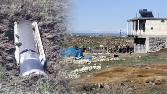 Diyarbakır’da füze parçası bulundu