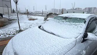 Diyarbakır’da mart sürprizi: Bağlar’ın yükseklerinde kar yağdı