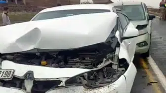 Çınar’da Cenaze konvoyunda zincirleme kaza: 4 yaralı