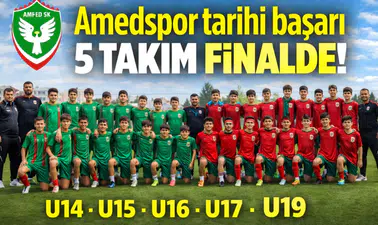 Amedspor’dan tarihi başarı! 5 takım birden finallerde