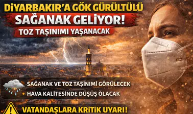 Diyarbakır’da sağanak alarmı! Şemsiye olmadan çıkmayın