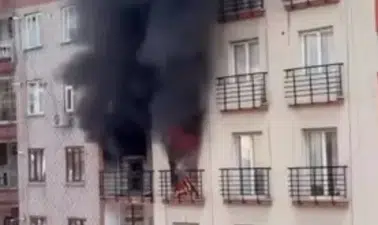 Diyarbakır’da 7 katlı binada yangın: 1’i ağır 5 kişi etkilendi