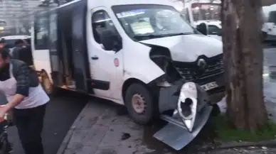 Diyarbakır’da zincirleme kaza: Dolmuş ağaca çarptı, yaralılar var