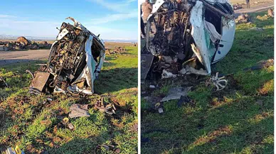 Diyarbakır’da kaza: Yardıma giden ailenin aracı devrildi, 3 kişi yaralandı