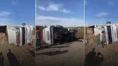 Bismil Üçtepe’de kamyon kazası: 2 yaralı