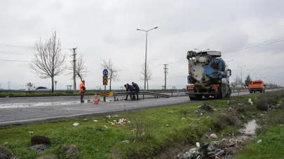 Diyarbakır’da kritik müdahale! Urfa Bulvarı’nda risk ortadan kaldırıldı