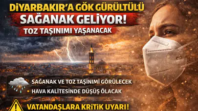 Diyarbakır’da sağanak alarmı! Şemsiye olmadan çıkmayın