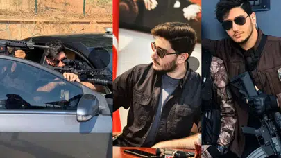 Gülistan Doku dosyasında şok görüntüler: 'Silahım yok' demişti, valilik konutunda cephanelikle poz verdi