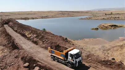 Karacadağ’da yüzler gülüyor: Yıkılan gölet onarıldı, binlerce hayvanın su sorunu çözüldü