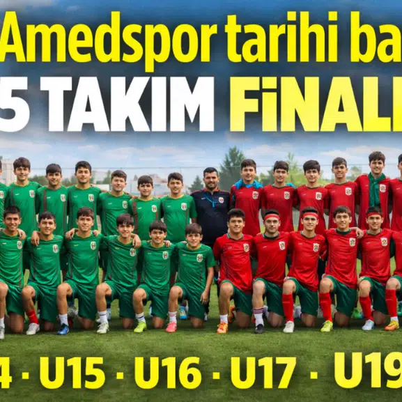 Amedspor’dan tarihi başarı! 5 takım birden finallerde