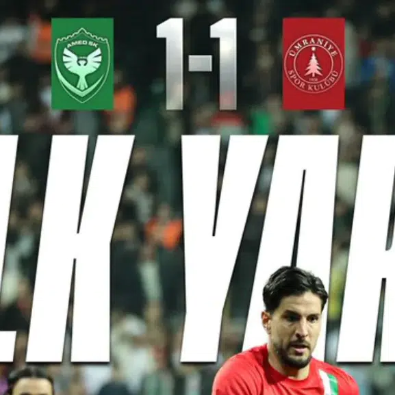 Diyarbakır’da gol düellosu! Amedspor ilk yarıyı 1-1 kapattı