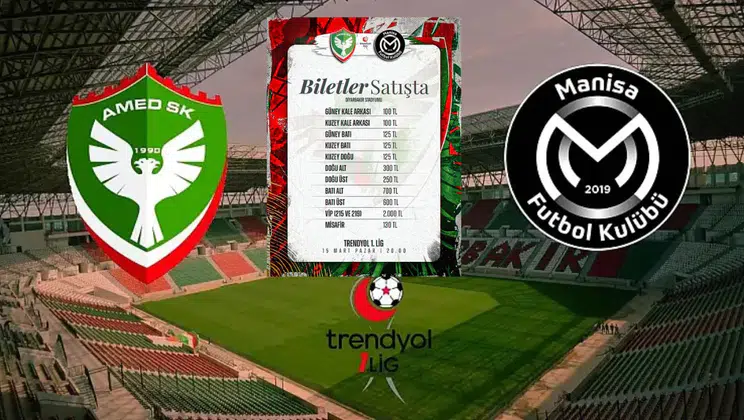 Amedspor Manisa FK’yı ağırlıyor: Kritik maç öncesi bilet fiyatları belli oldu