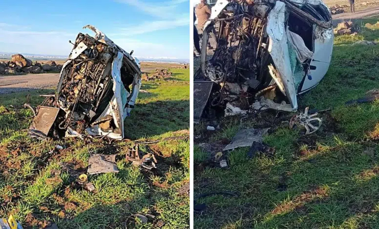 Diyarbakır’da kaza: Yardıma giden ailenin aracı devrildi, 3 kişi yaralandı