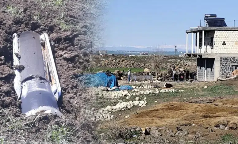 Diyarbakır’da füze parçası bulundu