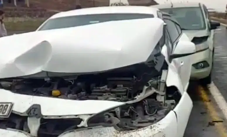 Çınar’da Cenaze konvoyunda zincirleme kaza: 4 yaralı